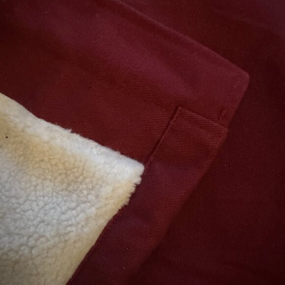 Burgundy Heavyweight Faux Fur Hood Parka XXL - Picture 5 of 10